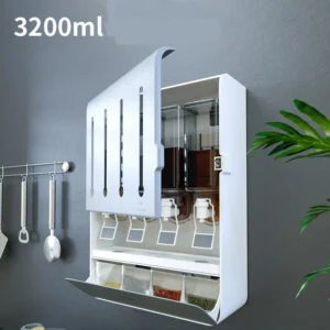Wall Storage Multifunctional Seasoning Box Without Punching