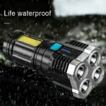 POWERFUL Tactical Quad-Core Super Bright Torch LED Flashligh