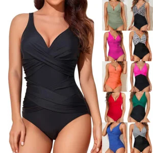 One-piece Swimming Suit with a High-waisted Tight Fit for Wo
