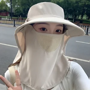 Sun Protection Hat with Face Cover