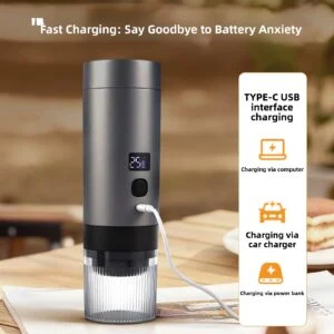 3-in-1 Portable Capsule Coffee Maker for Home and Car