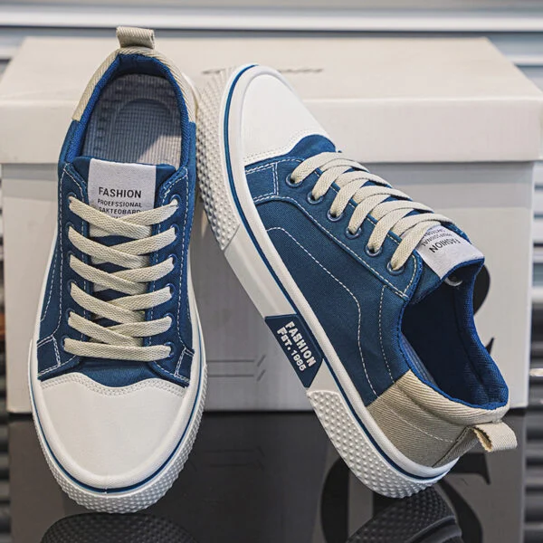 Men’s Breathable Canvas Skate Shoes