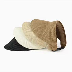 Foldable Straw Sun Hat with UV Protection