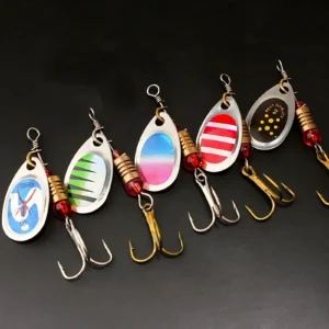 Hand-Cranked Metal Spinner Fishing Lure