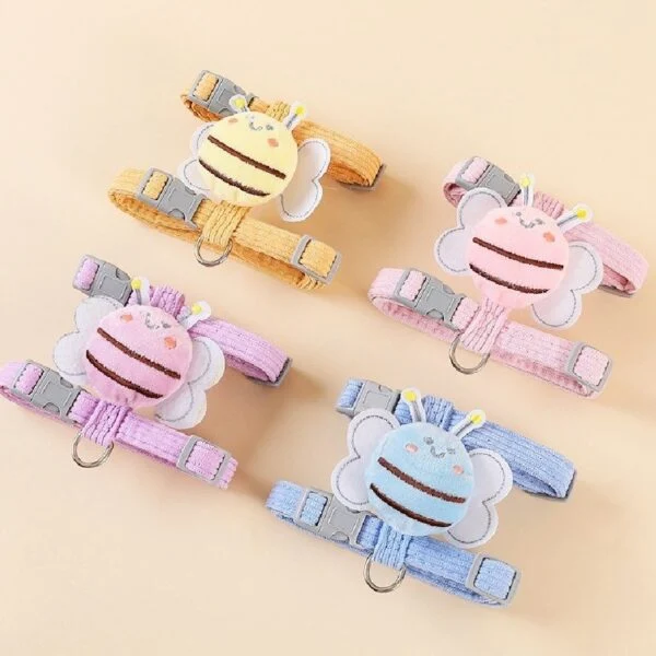 Small Cat Harness Wing Shaped Decorative Walking Vest Tracti