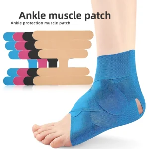 Ankle Pre-Cut Muscle Tape for Ankle Protection Elastic Compr