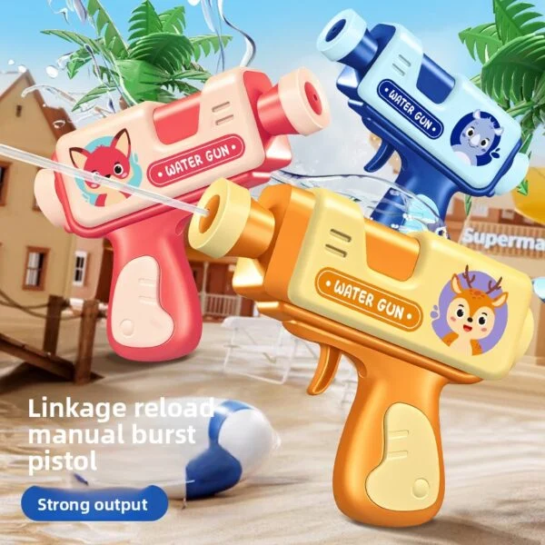 Kids' Linked Water Gun Toy for Summer Outdoor Play