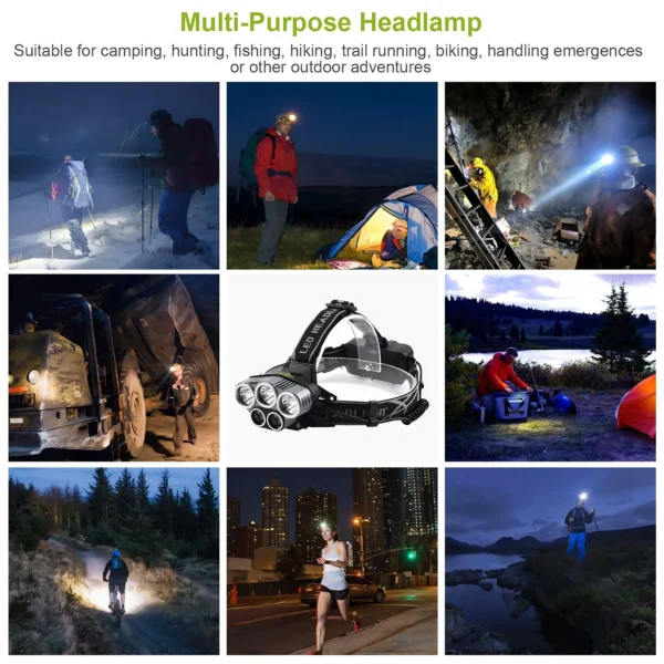 Rechargeable Headlamp Lumen Led Headlight