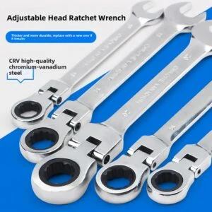 Dual-Head Flex-Head Ratchet Wrench
