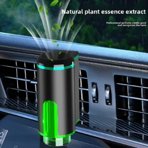 Car interior fragrance machine and three-dimensional ambient lighting system