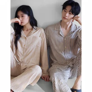Bamboo Fiber Couple Pajama Set