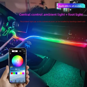 Car Interior LED Ambient Light Voice Control USB