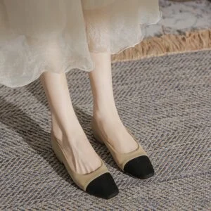 Women's Square-Toe Casual Flat Shoes
