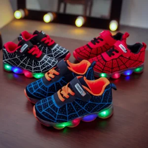 Kids LED Light-Up Running Shoes