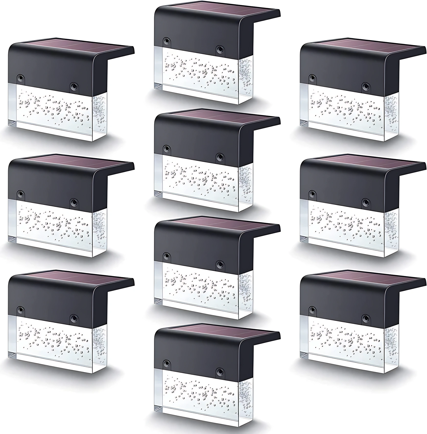 Waterproof RGB LED Solar Light Step Fence Light