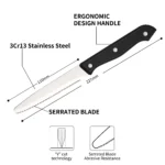 12-piece Kitchen Knife Accessory Set High-carbon Stainless