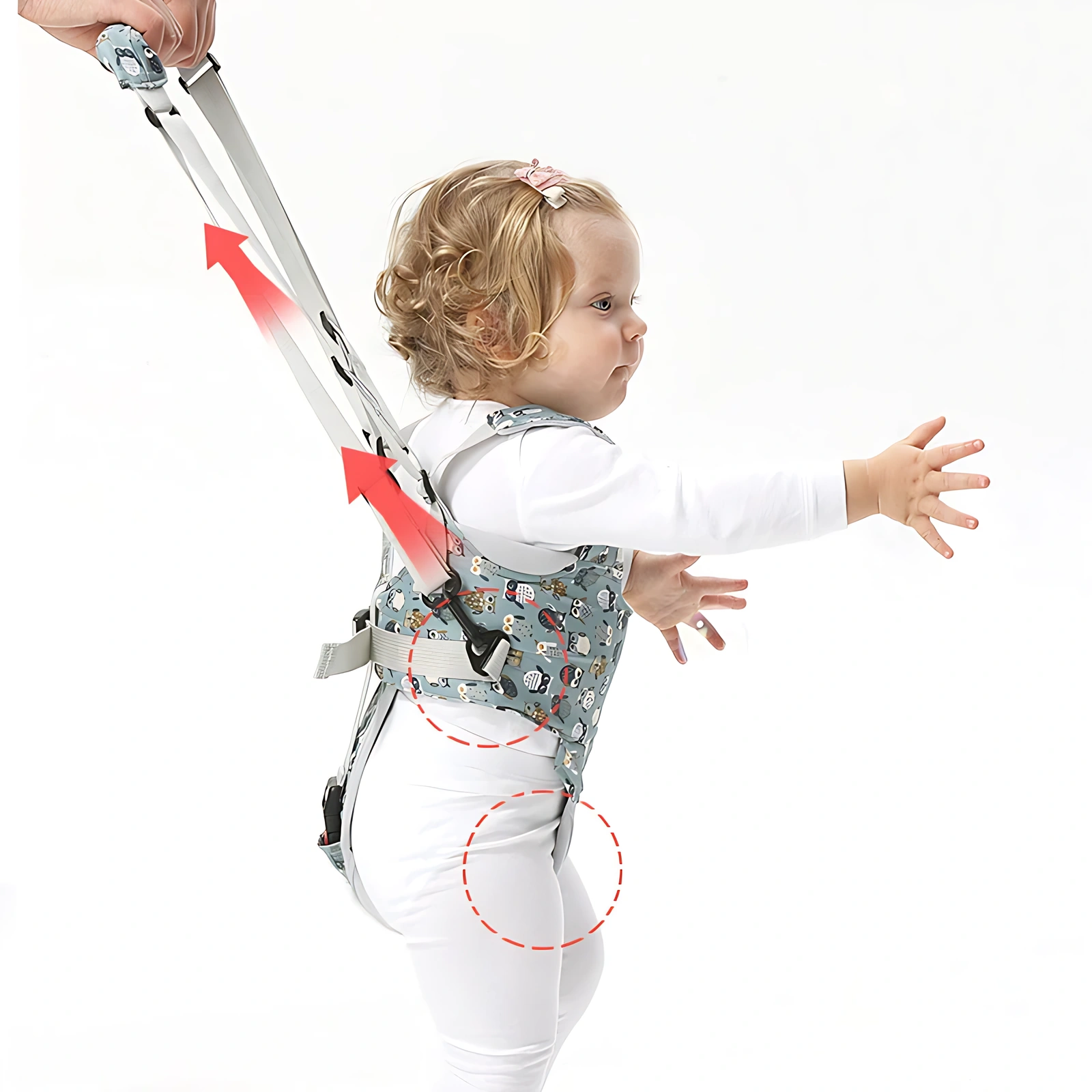 Adjustable Baby Walking Harness with Safety Strap