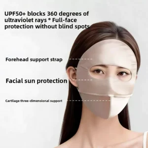Full-Face UV Protection Silk Imitation Sun Mask