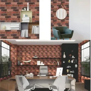 30pcs Waterproof 3D Faux Brick Wall Panels Peel And Stick, Self Adhesive Wall Panels