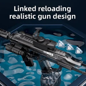 Electric Water Gun Toy with Flashing Effects