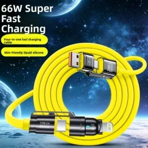 Four-in-One Fast Charging Data Cable
