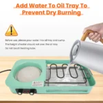 3 in 1 Electric Pot with Grill 1600W Smokeless Non-Stick Kor