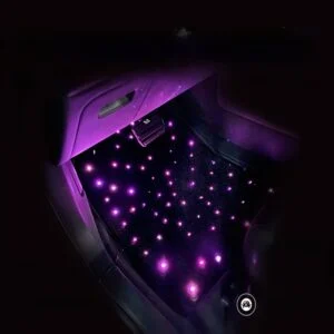 USB Starry-Sky LED Car Floor-Mat Light with Voice Control