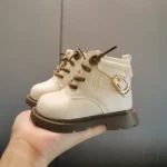 Winter Fleece-Lined Baby Boots with Non-Slip Sole
