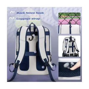 Sports Tennis Backpack with Shoe Compartment