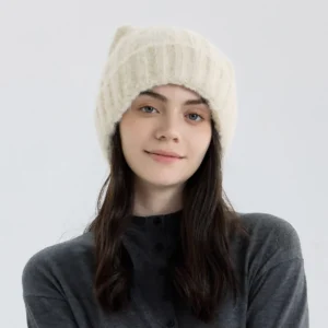 Cat Ear Knitted Wool Winter Hat
