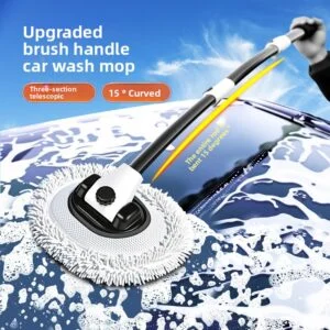 Telescopic Car Wash Mop with Soft Bristles