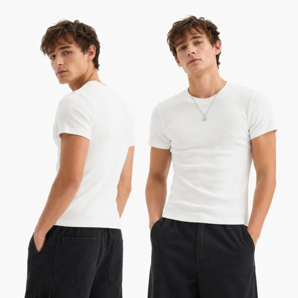 Mens Heavyweight Cotton Ribbed T-Shirt