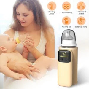 Portable Bottle Warmer with Night Light on the Go Baby Milk