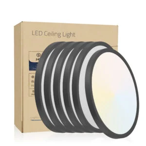 6PK 12 Inch Dimmable LED Flush Mount Ceiling Light