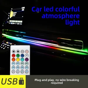 Multicolor Car Interior LED Atmosphere Light with App Control