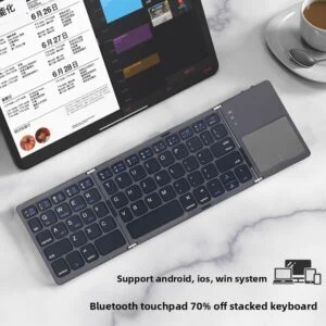Foldable Bluetooth Keyboard for Phone, Tablet and Laptop