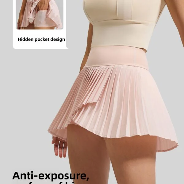 Sports Skirt Summer Fake Two-Piece Split Pleated Skirt