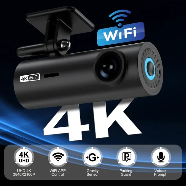 4K Hidden Dual-Lens Car Dash Camera