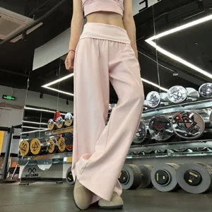 Women’s Sportswear Set with Wide-Leg Pants