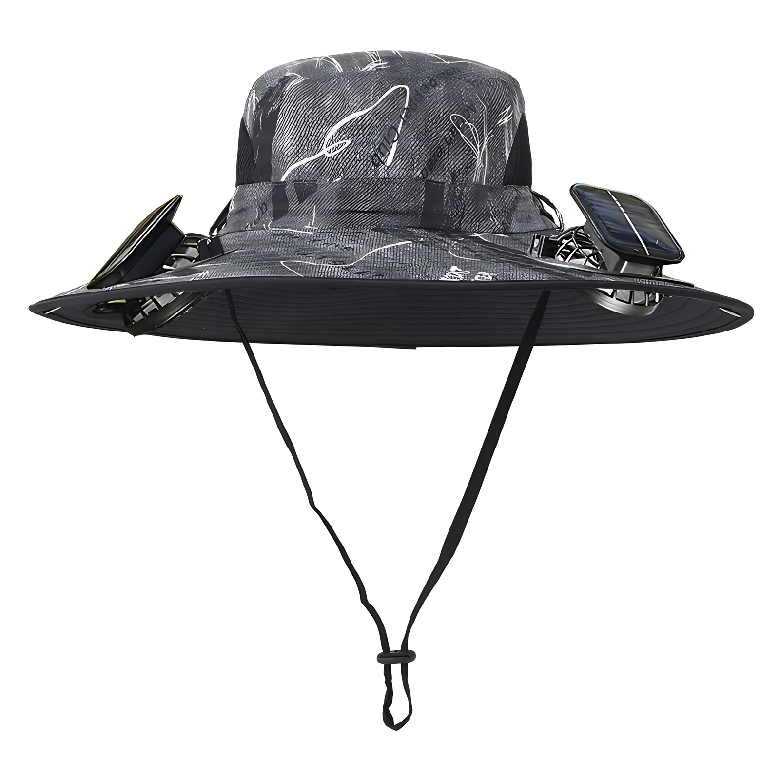 Double Fan Solar Rechargeable Sun Hat