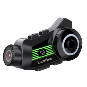 Wireless Motorcycle Helmet Headset with 2K Camera and Intercom