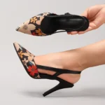 Women's Printed High-Heel Shoes