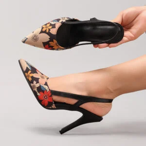 Women's Printed High-Heel Shoes