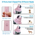 2 in 1 Pet Nail Clippers with Led Light Dog Cat Special Bloo