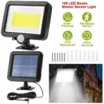 Solar Powered Wall Lights Outdoor LED Beads Motion Sensor La