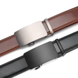 Men’s Genuine Leather Automatic Buckle Belt