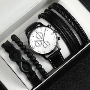 Men’s Fashion Watch Bracelet Belt Set