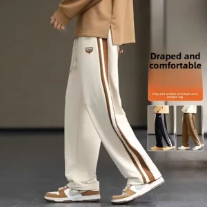Loose-Fit Men's Casual Pants Summer Thin High-Waisted