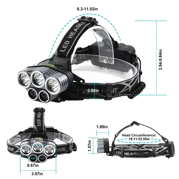 Rechargeable Headlamp Lumen Led Headlight