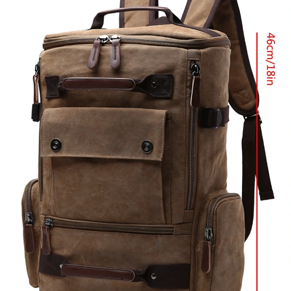 Retro Canvas Backpack Large Capacity Laptop School Bag